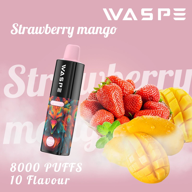 Waspe 8000puffs 5% Nicotine Disposable Vape Pen 16ml E-Liquid Ecig with Wholesale Price